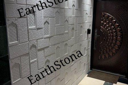 Transform Your Walls: The Timeless Elegance of White Jharokha Stone Cladding